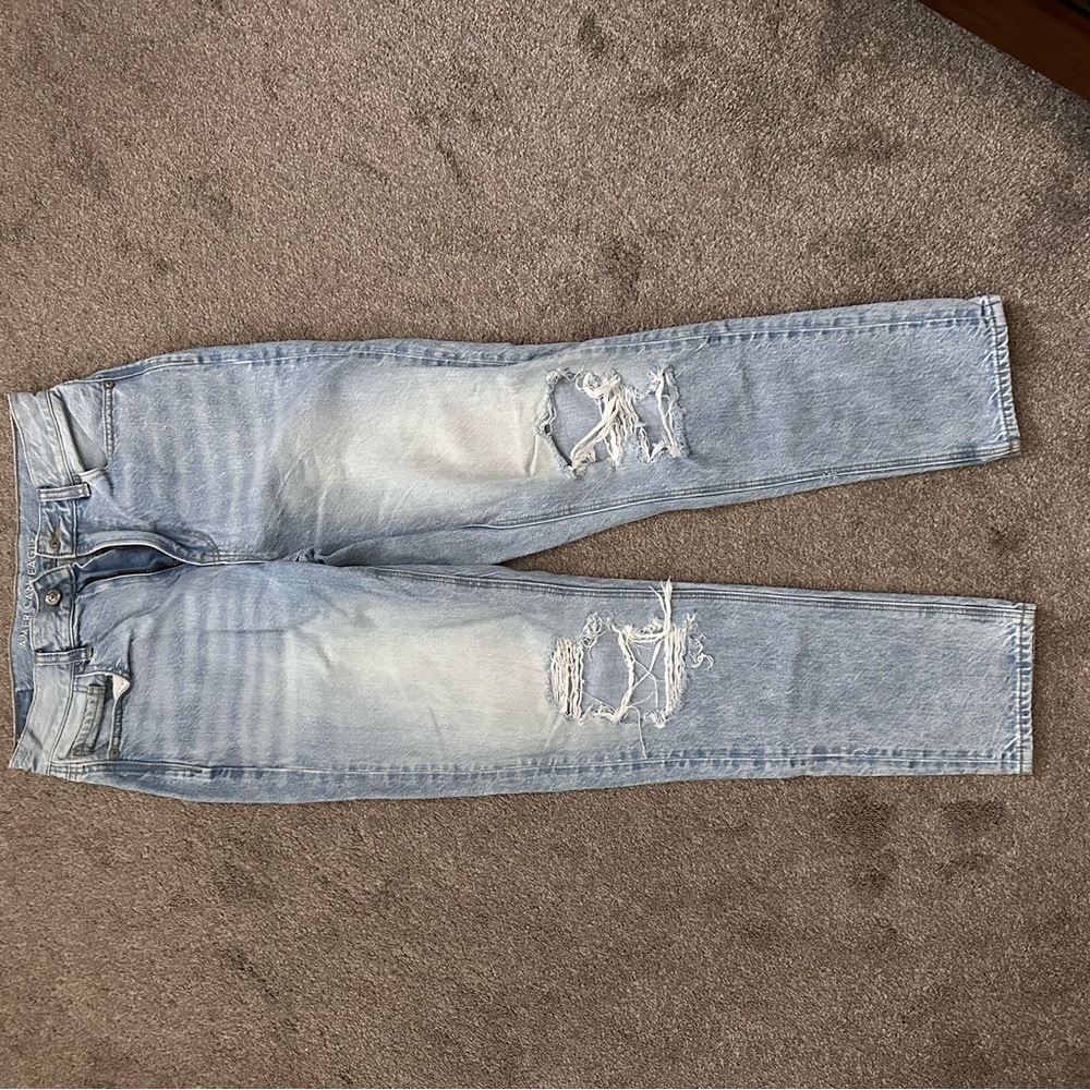 American Eagle Outfitters Light Blue Straight Leg Jeans